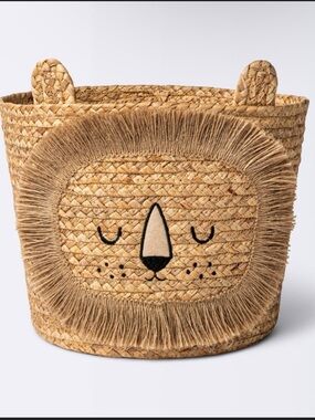 cloud island Braided Lion Storage Basket - Tan